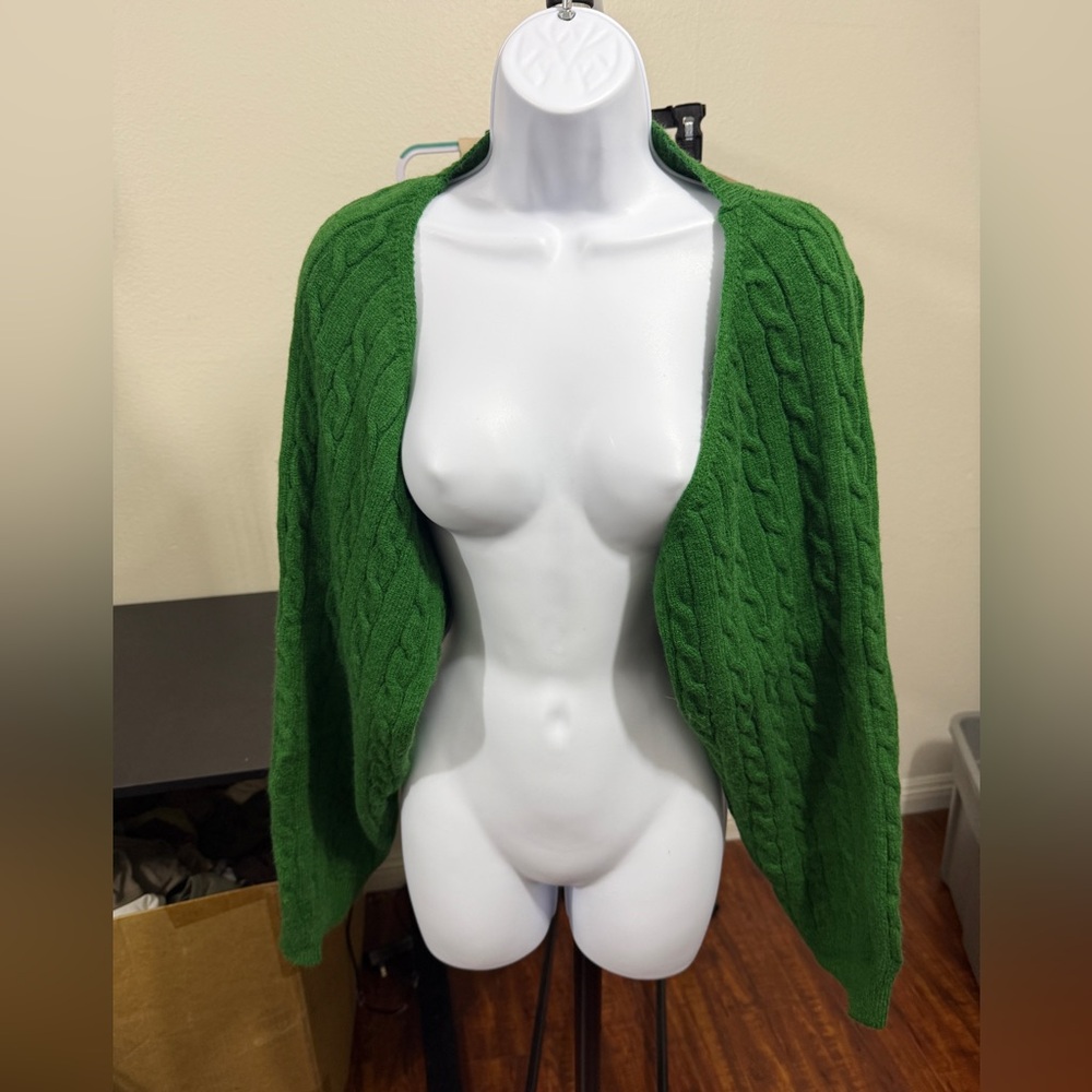 OGL Green Cable Knit Women's Sweater